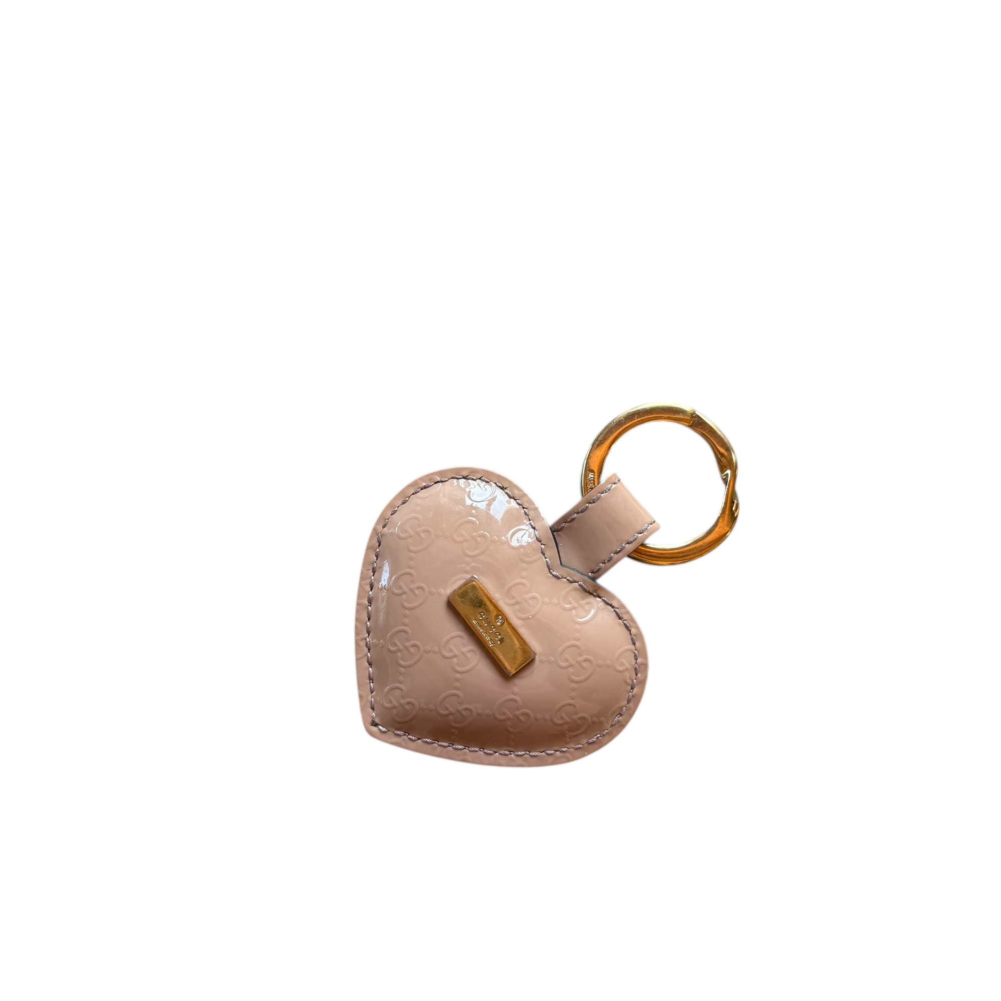 gucci 2000s heart keychain
