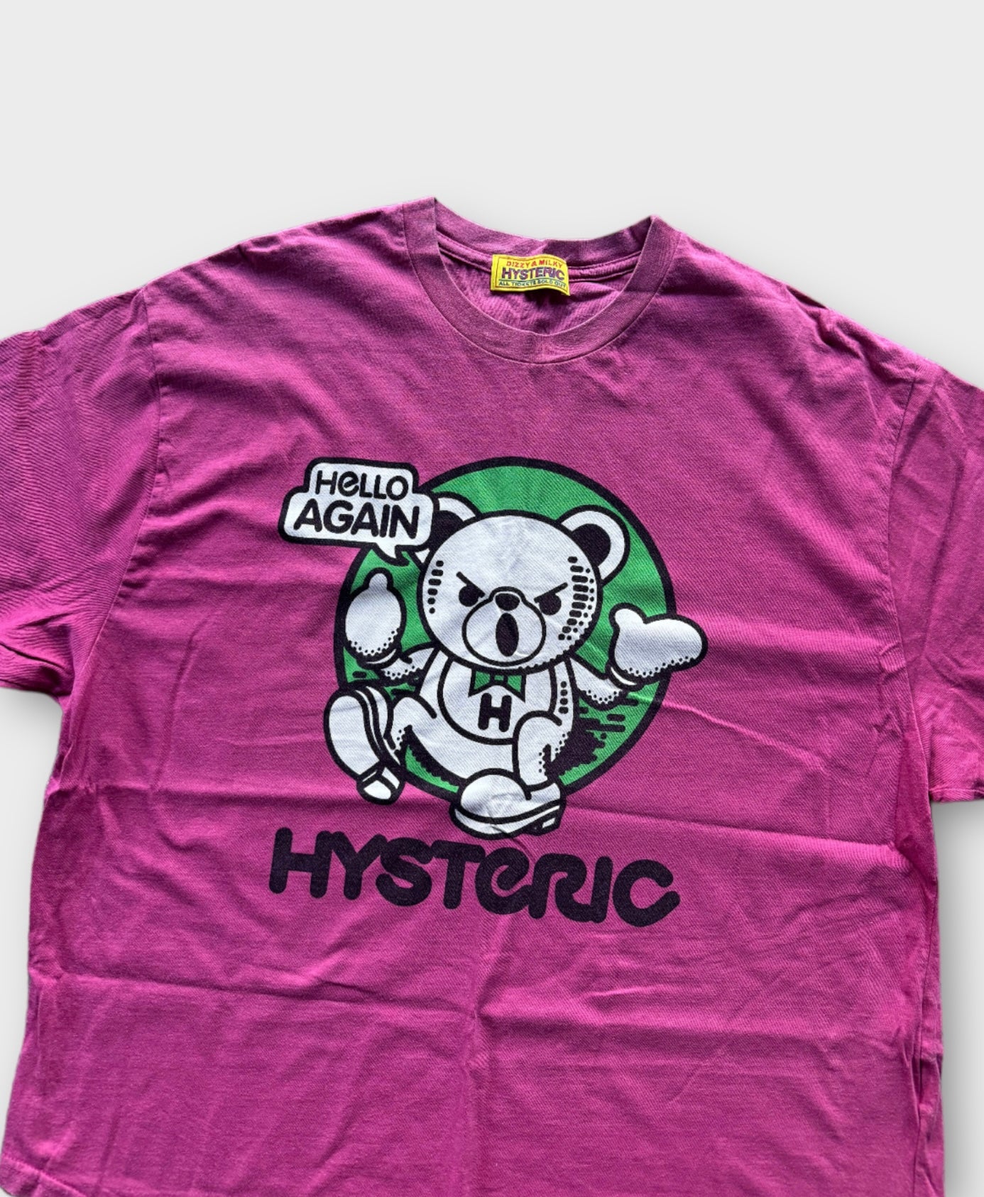 hysteric glamour pink bear top