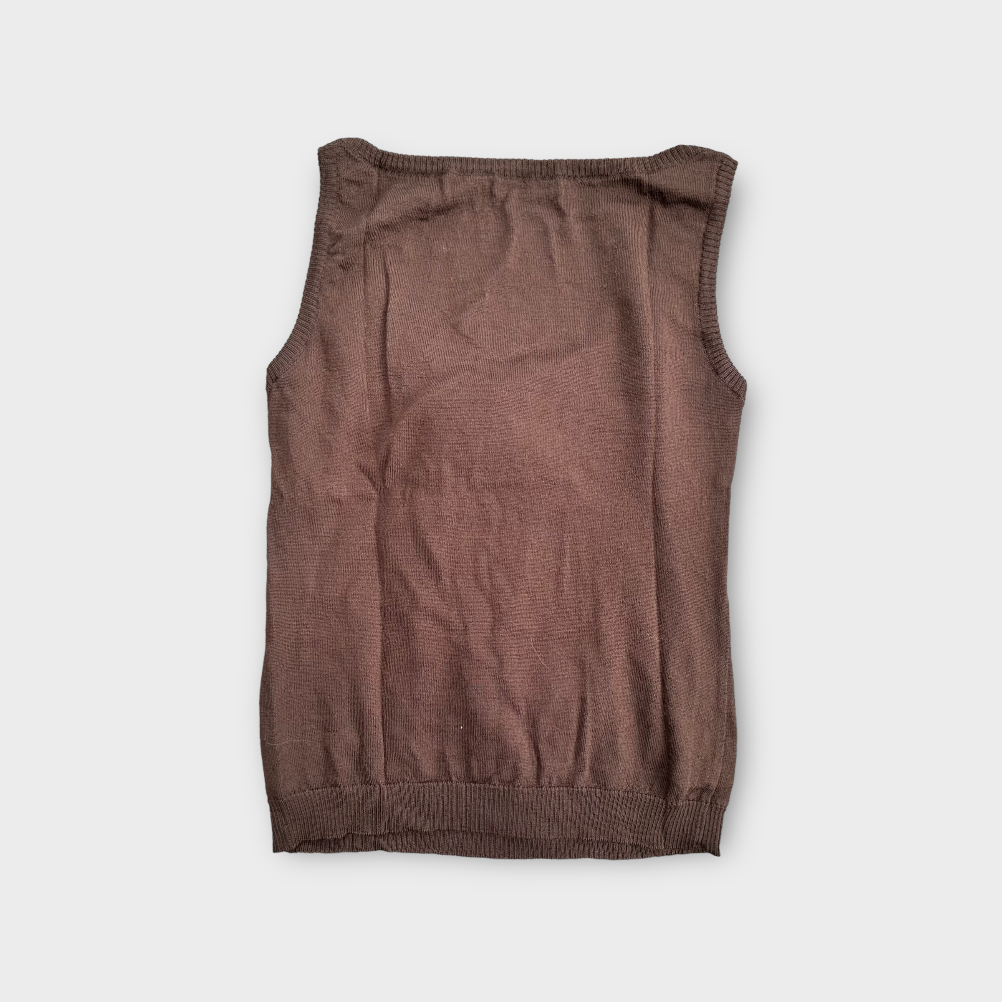 moschino 2000s brown tank top