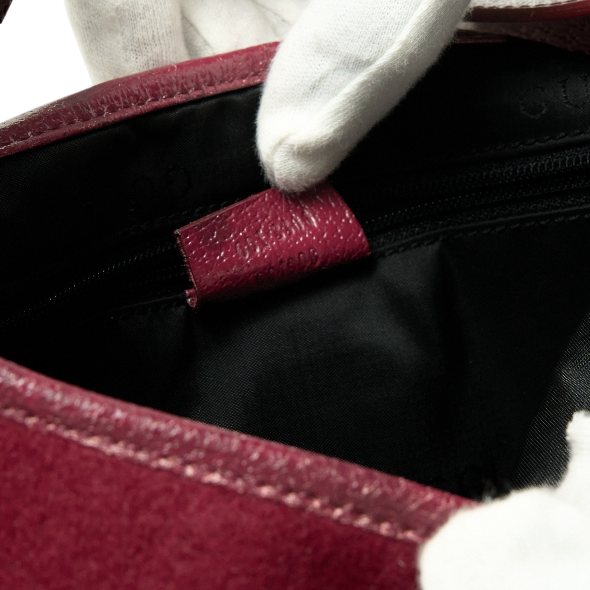 gucci 2000s burgundy red jackie bag