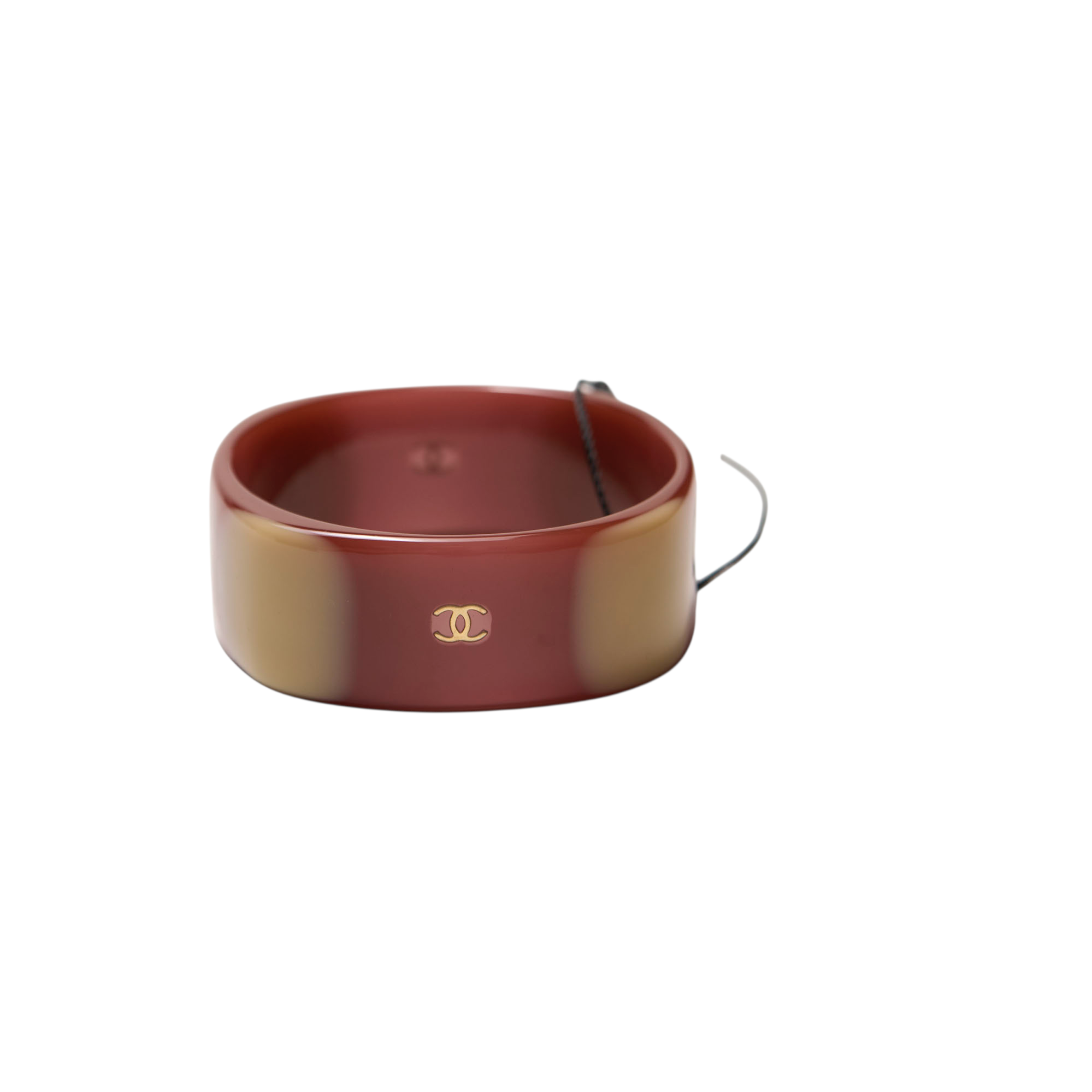 chanel 2000s resin bracelet cuff