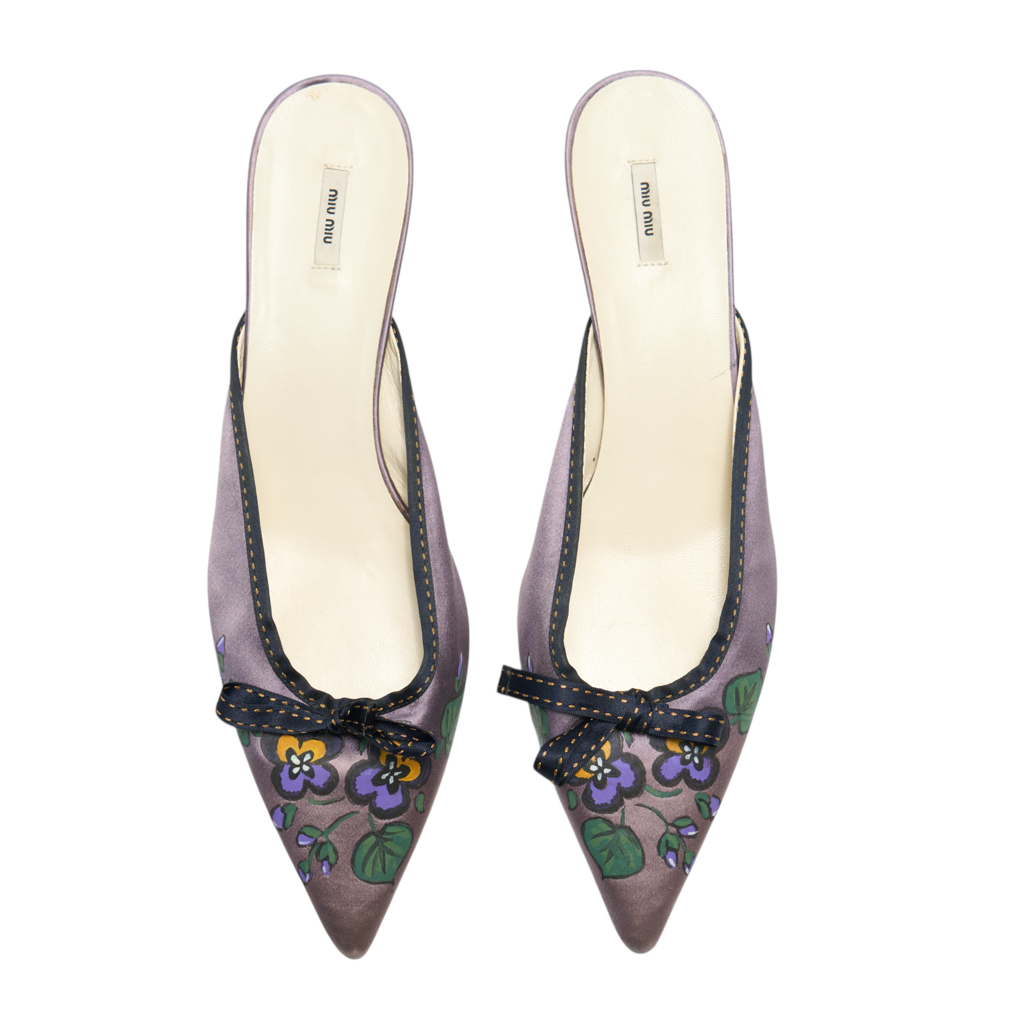 miu miu 2000s light purple flats