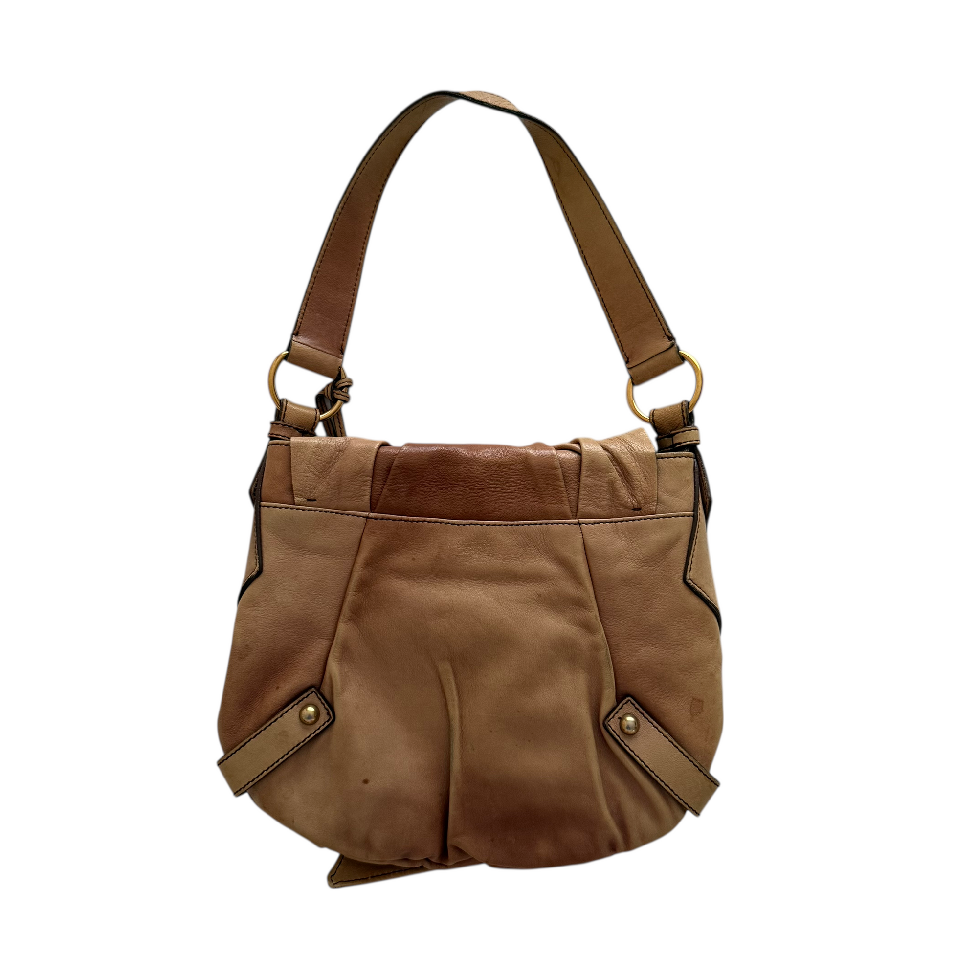 yves saint laurent 2000s brown shoulder bag