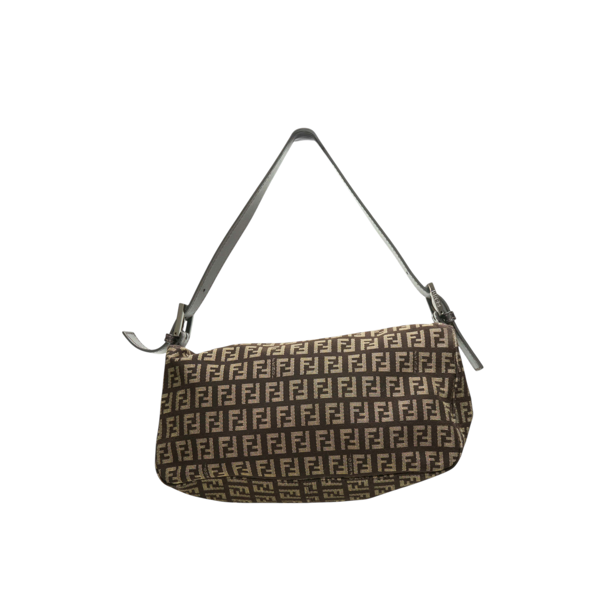 fendi 2000s dark brown baguette bag