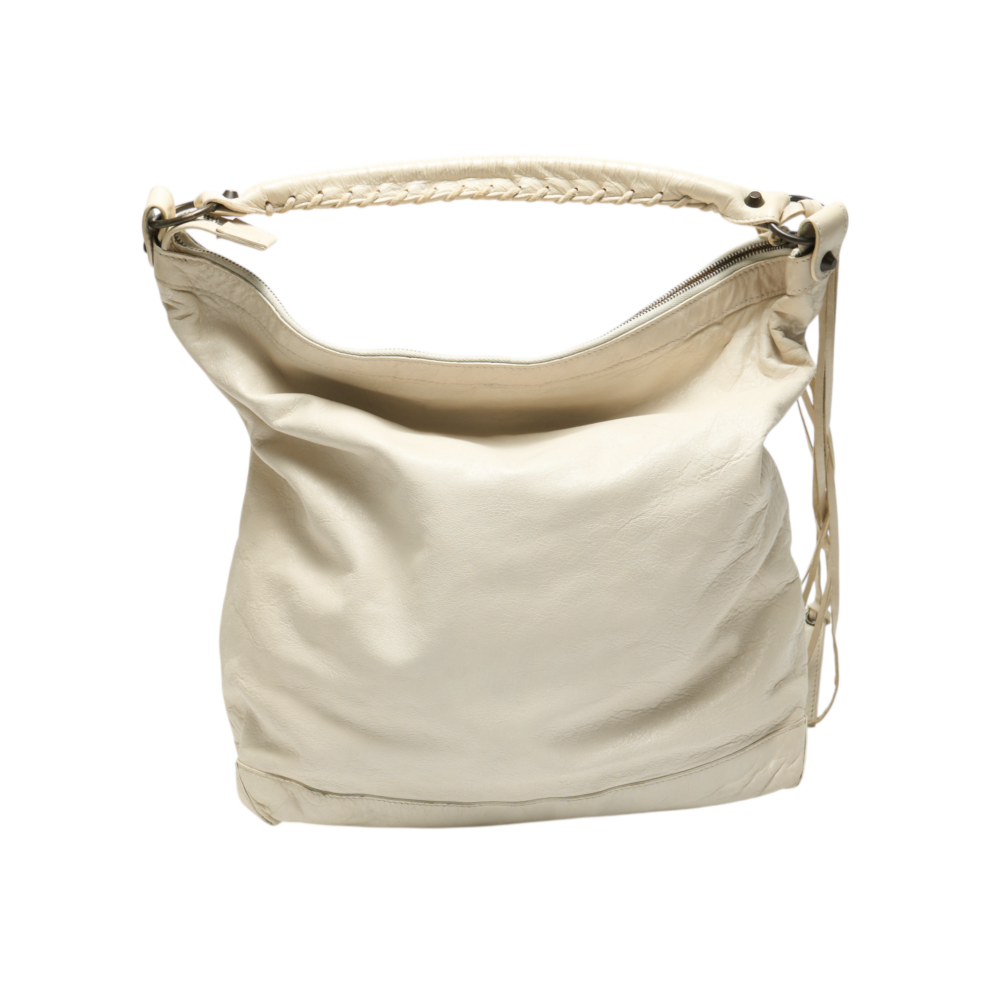 balenciaga 2000s white day bag