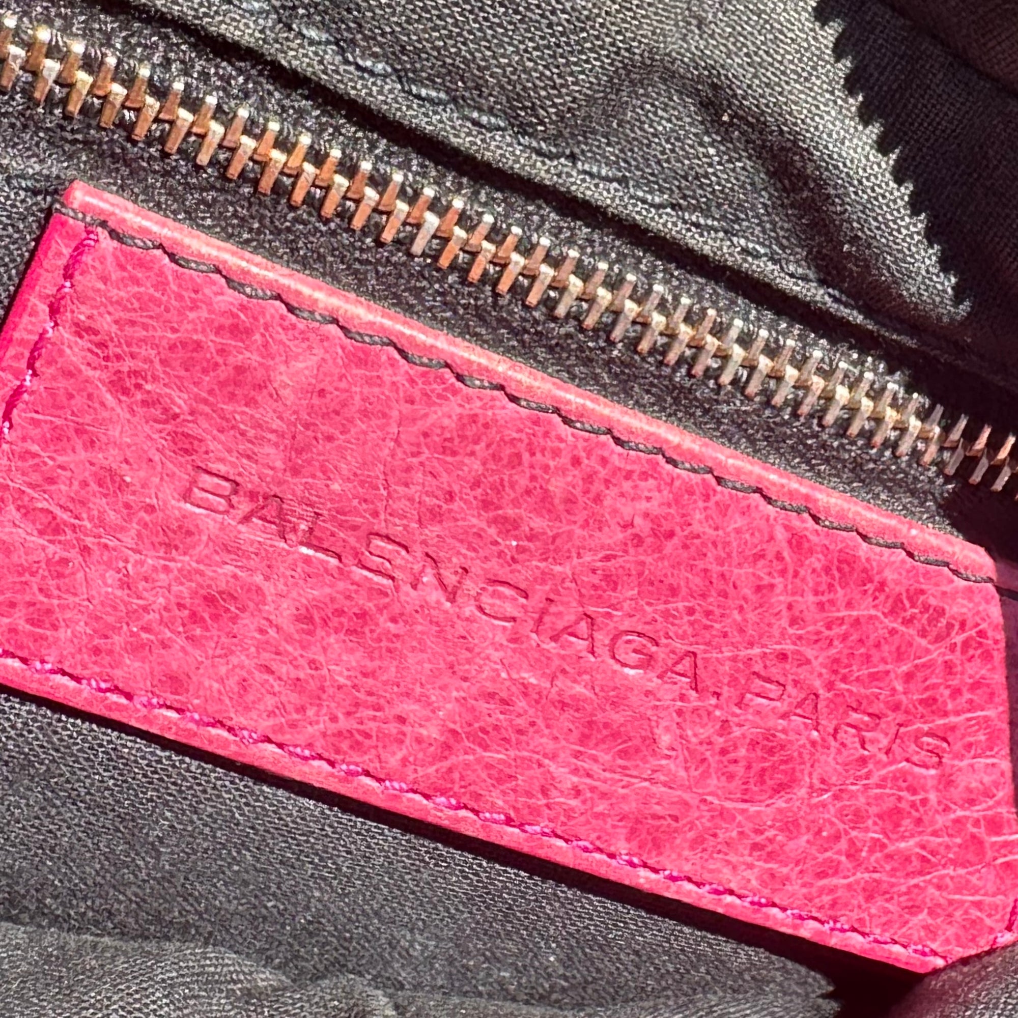 balenciaga pink city bag