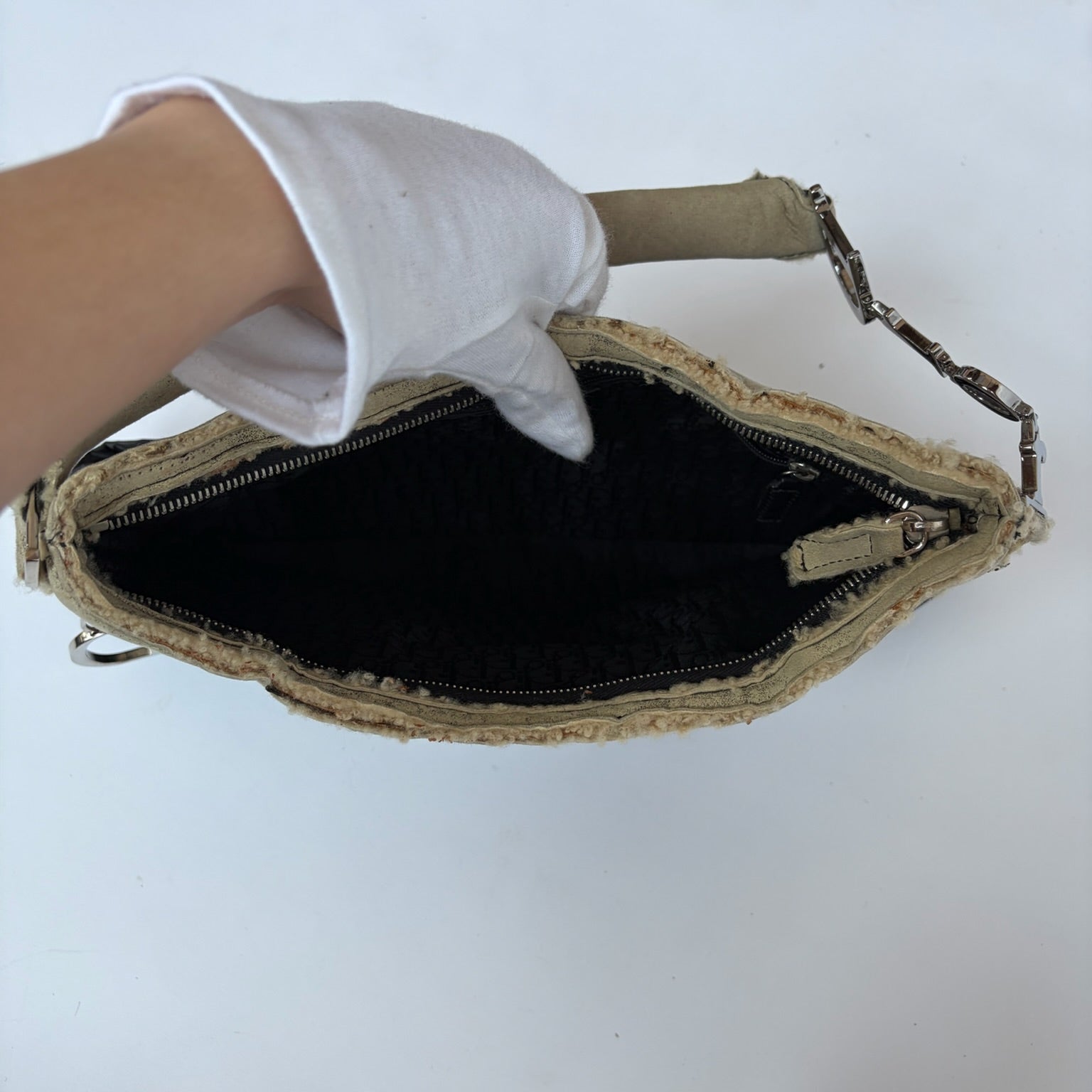 christian dior 2000s black corset bag