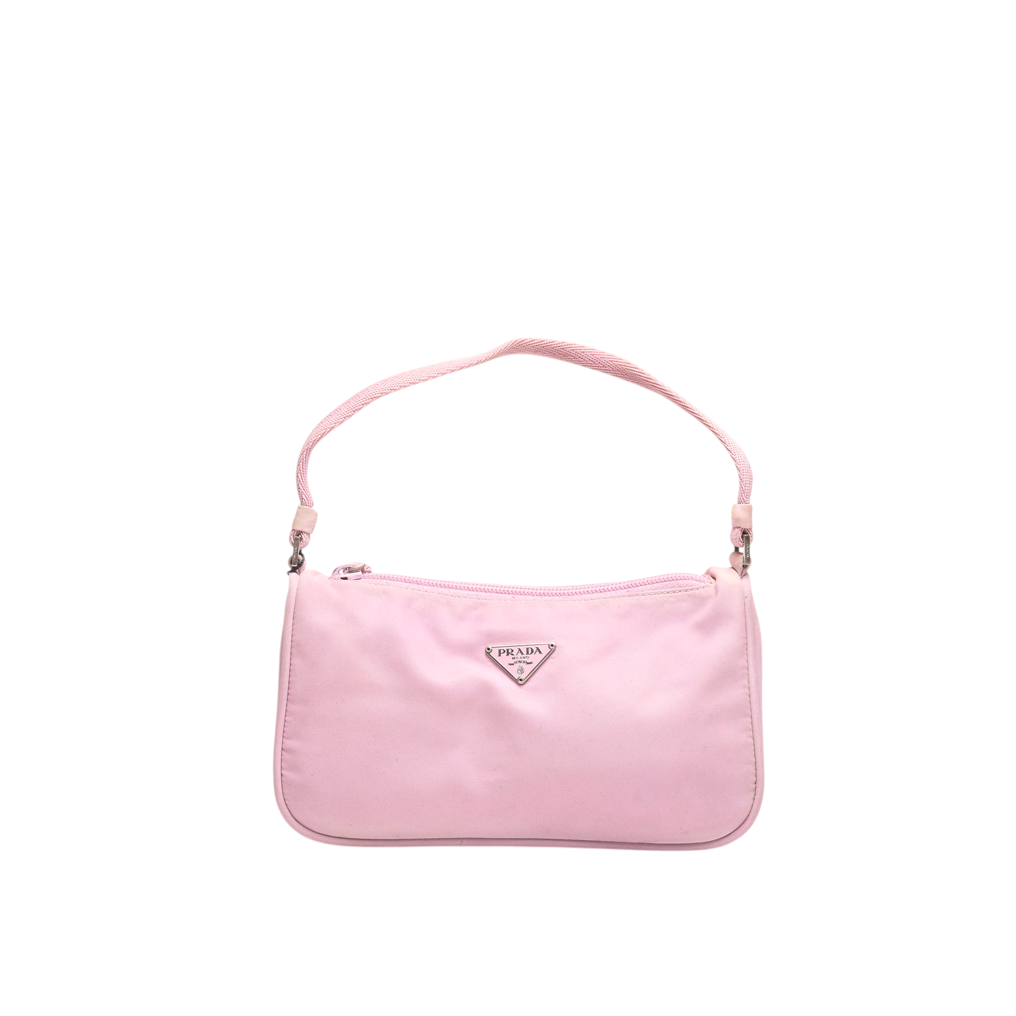 prada 2000s pink nylon bag
