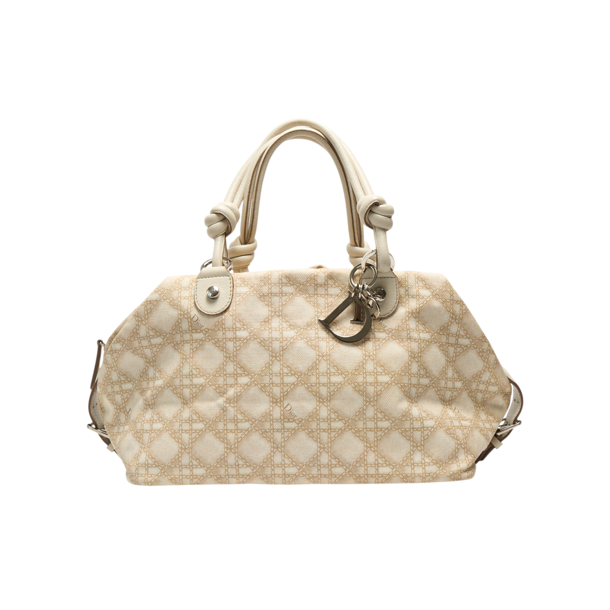 christian dior 2000s cream bowling bag