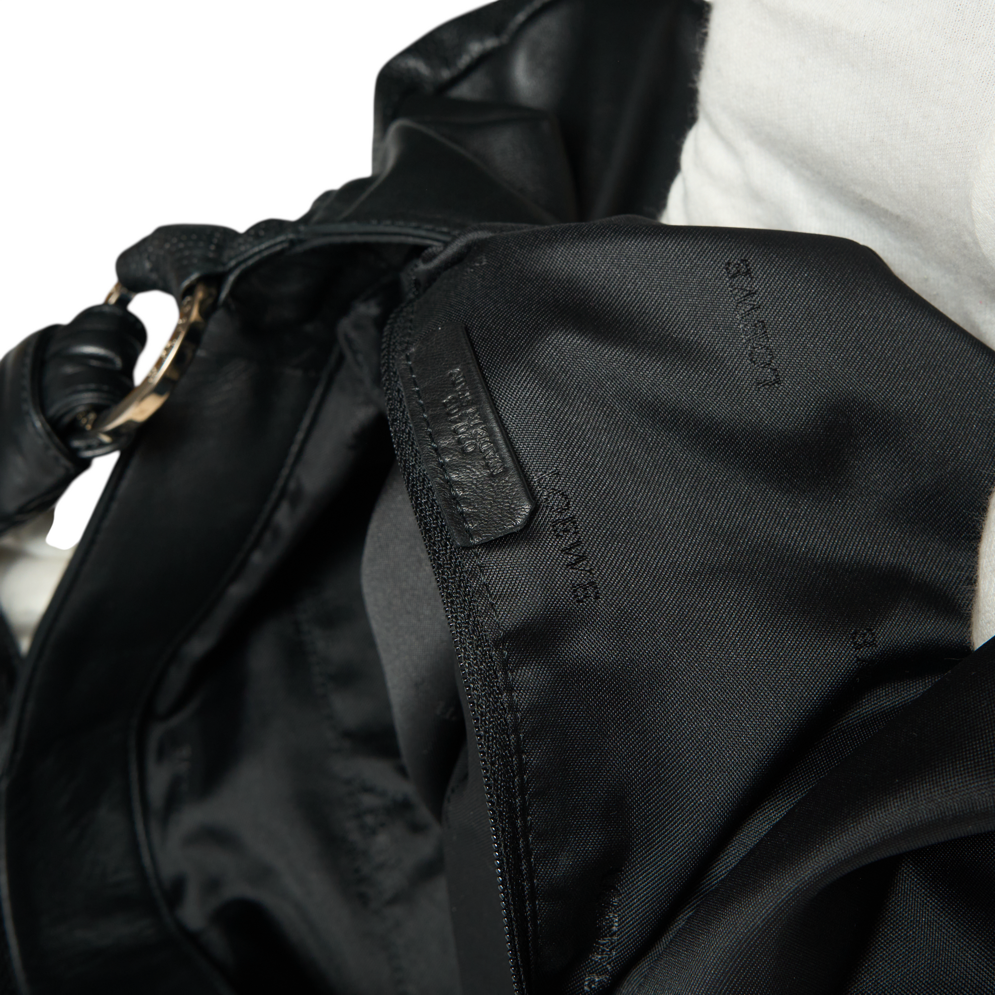 loewe 2000s black ribbon bag