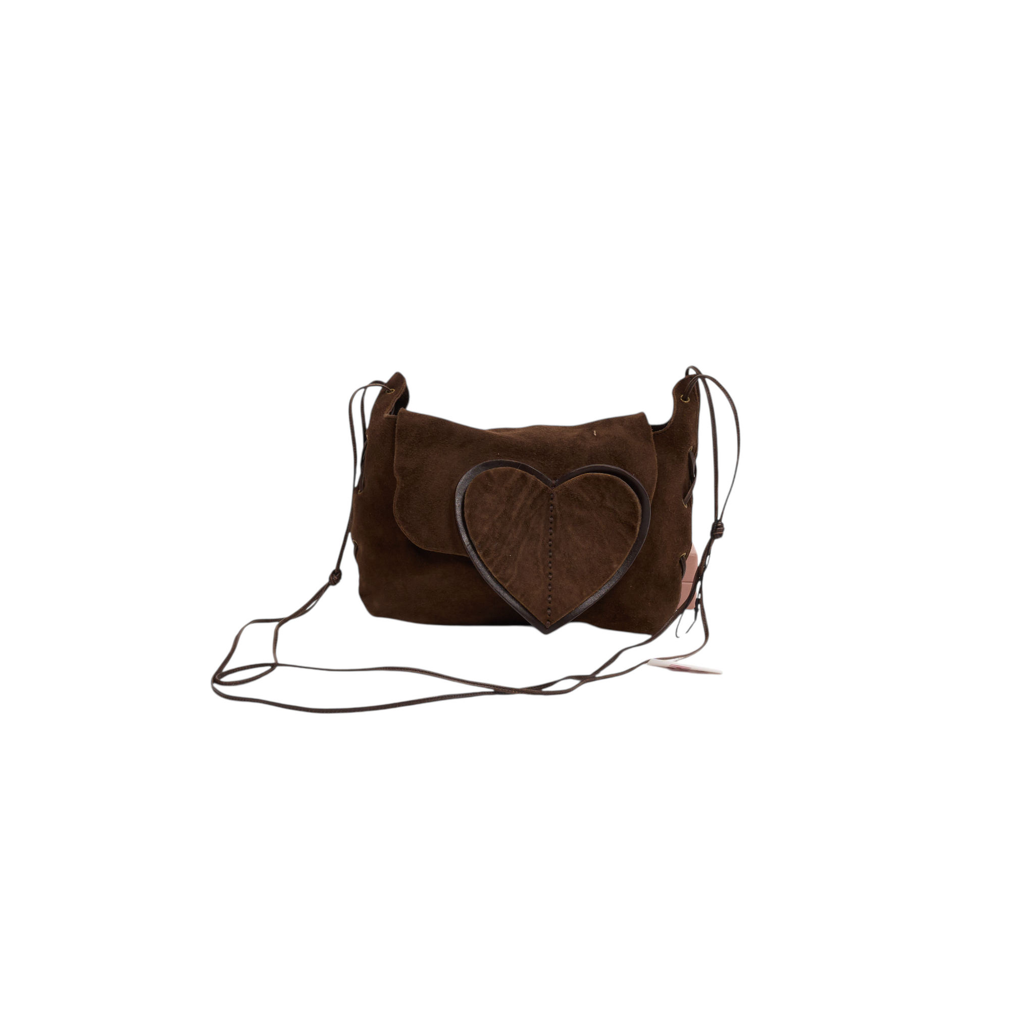 gucci 2000s brown suede bag
