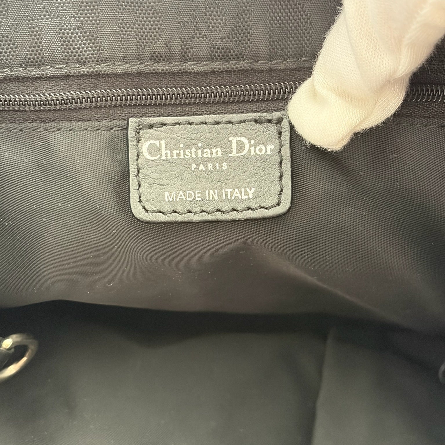 christian dior 2000s black trotter bag