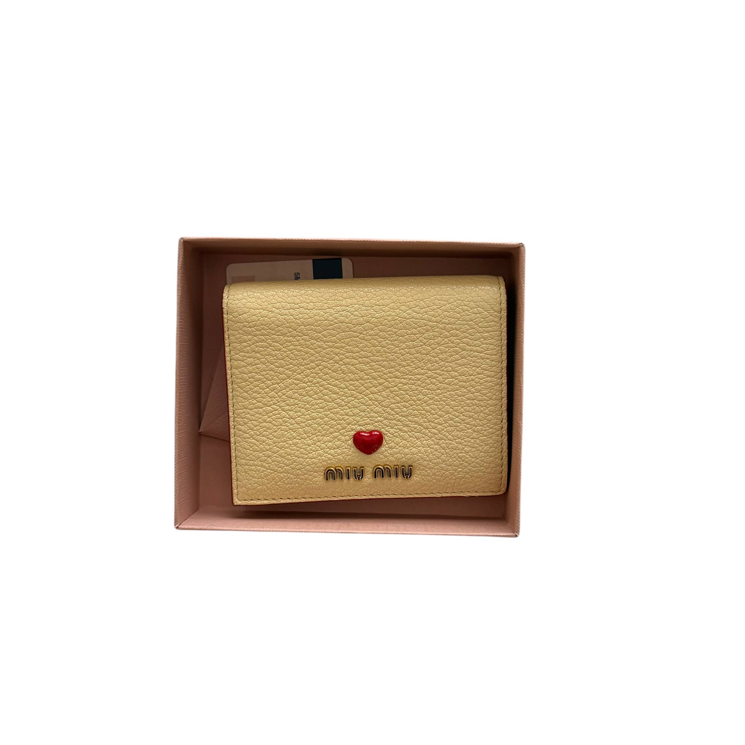 小物 archive miu miu Leather Wallet miu miu Archive Hand Bag Charm Wallet Clasp Leather Used