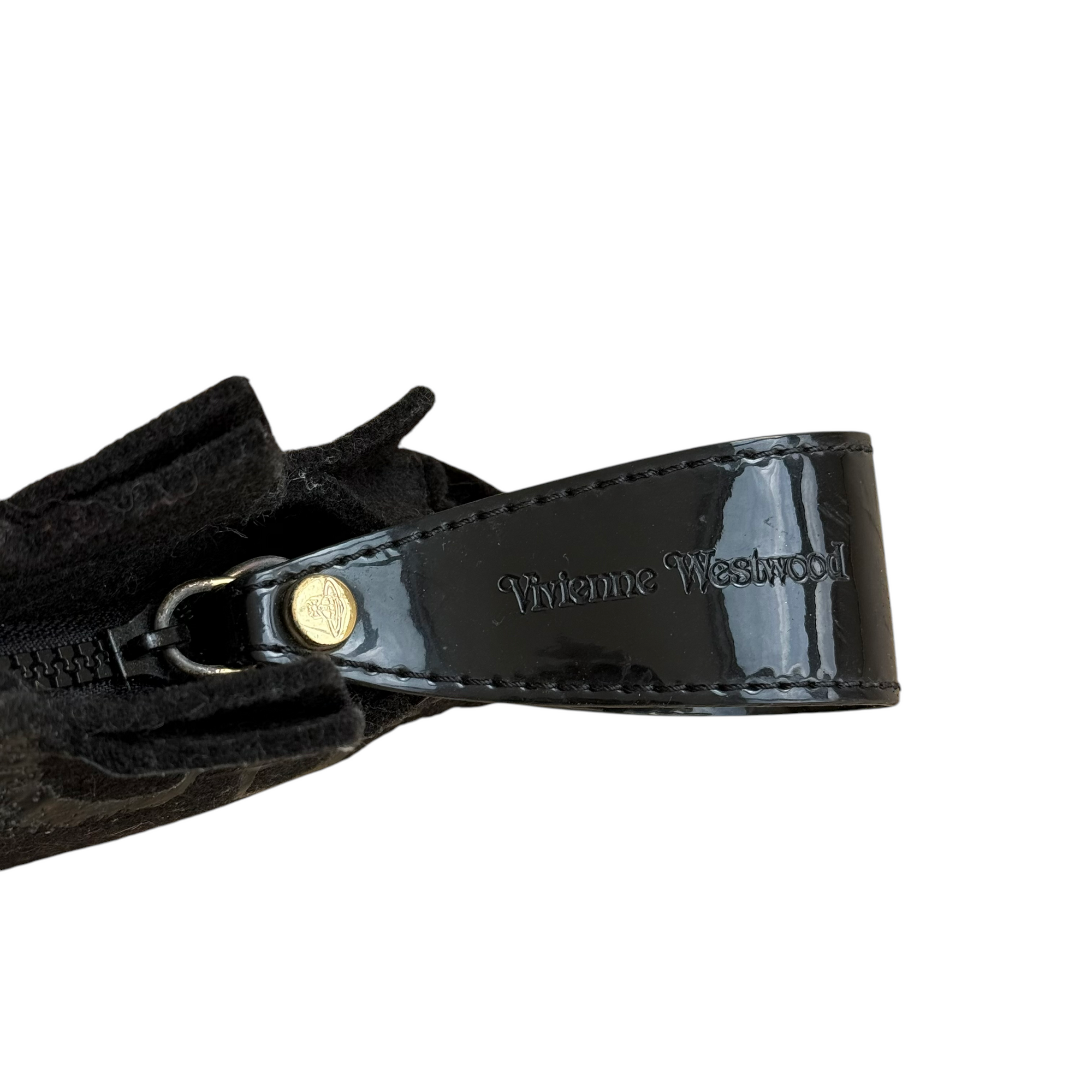 vivienne westwood black shoulder bag