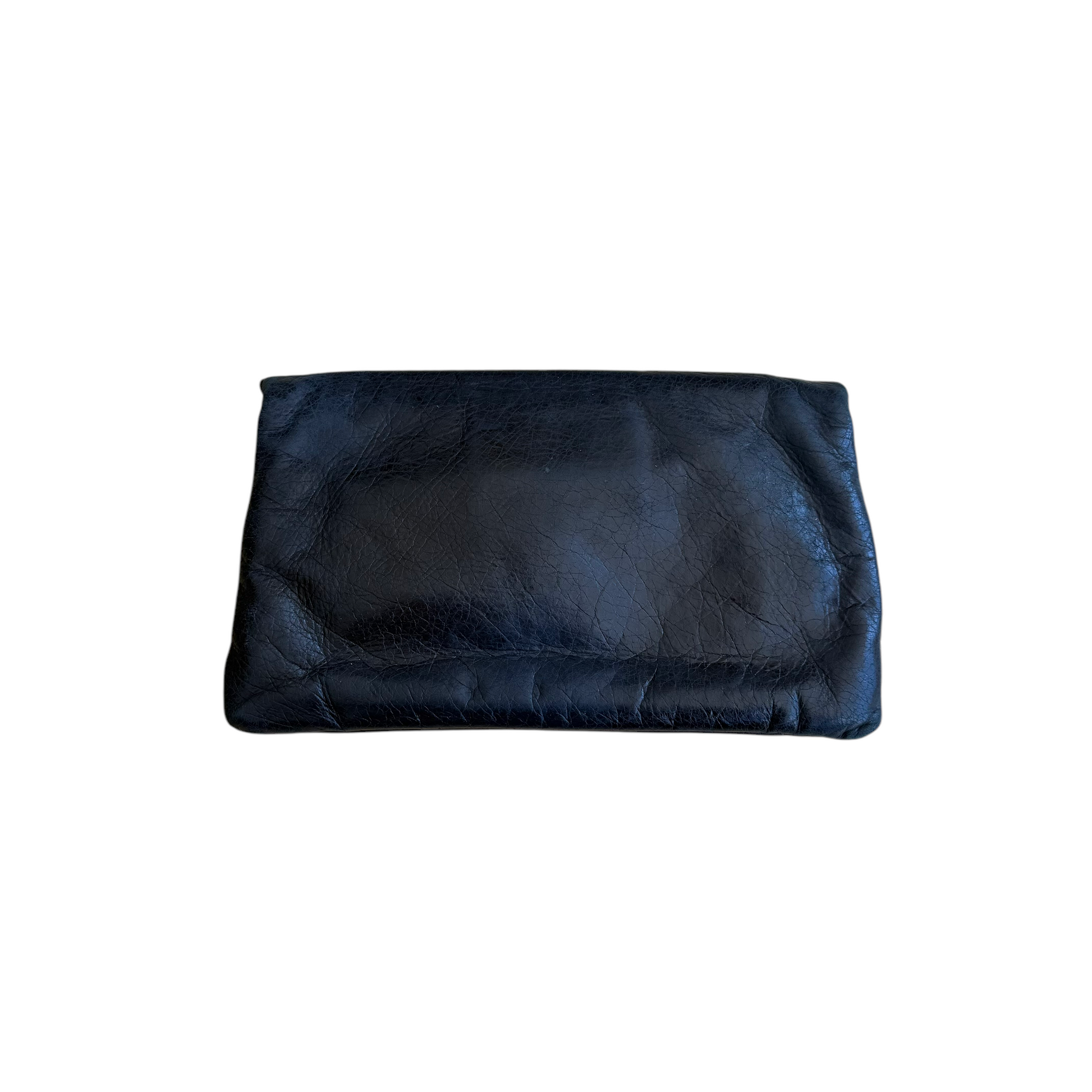 balenciaga black motocross clutch bag