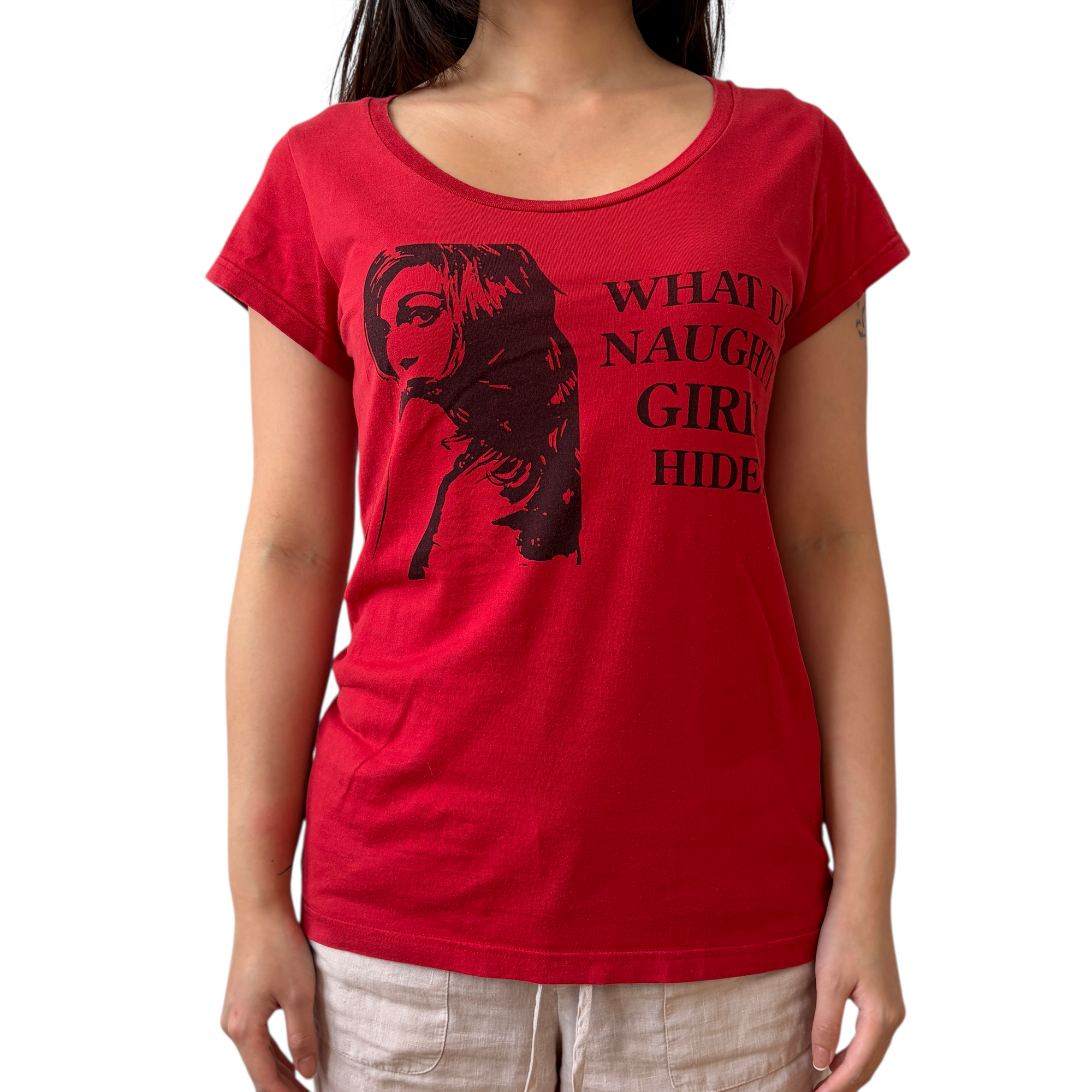 hysteric glamour red girl top