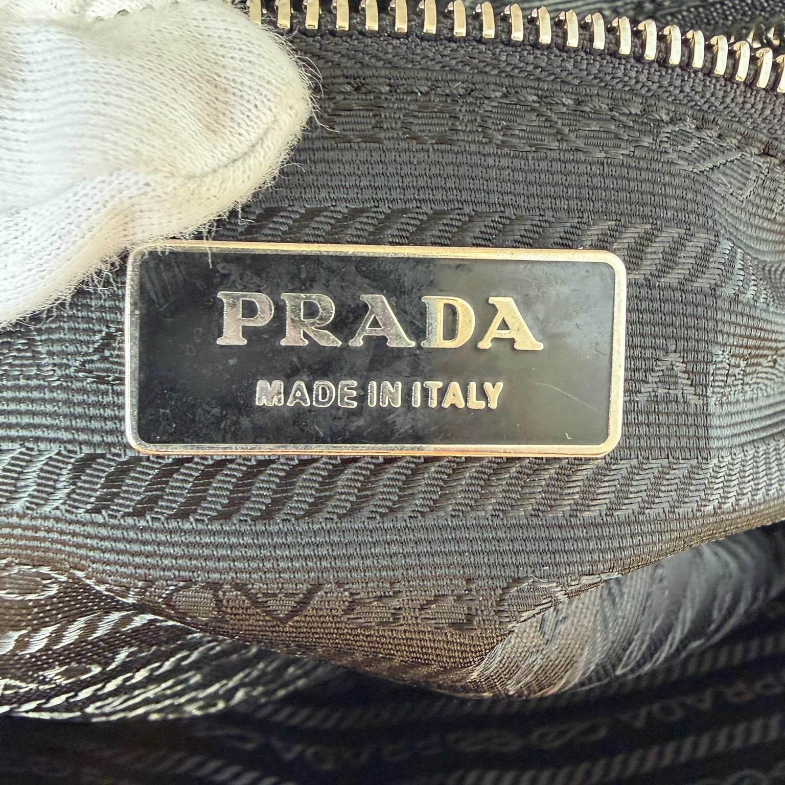 prada s/s 2000 full black bowler bag