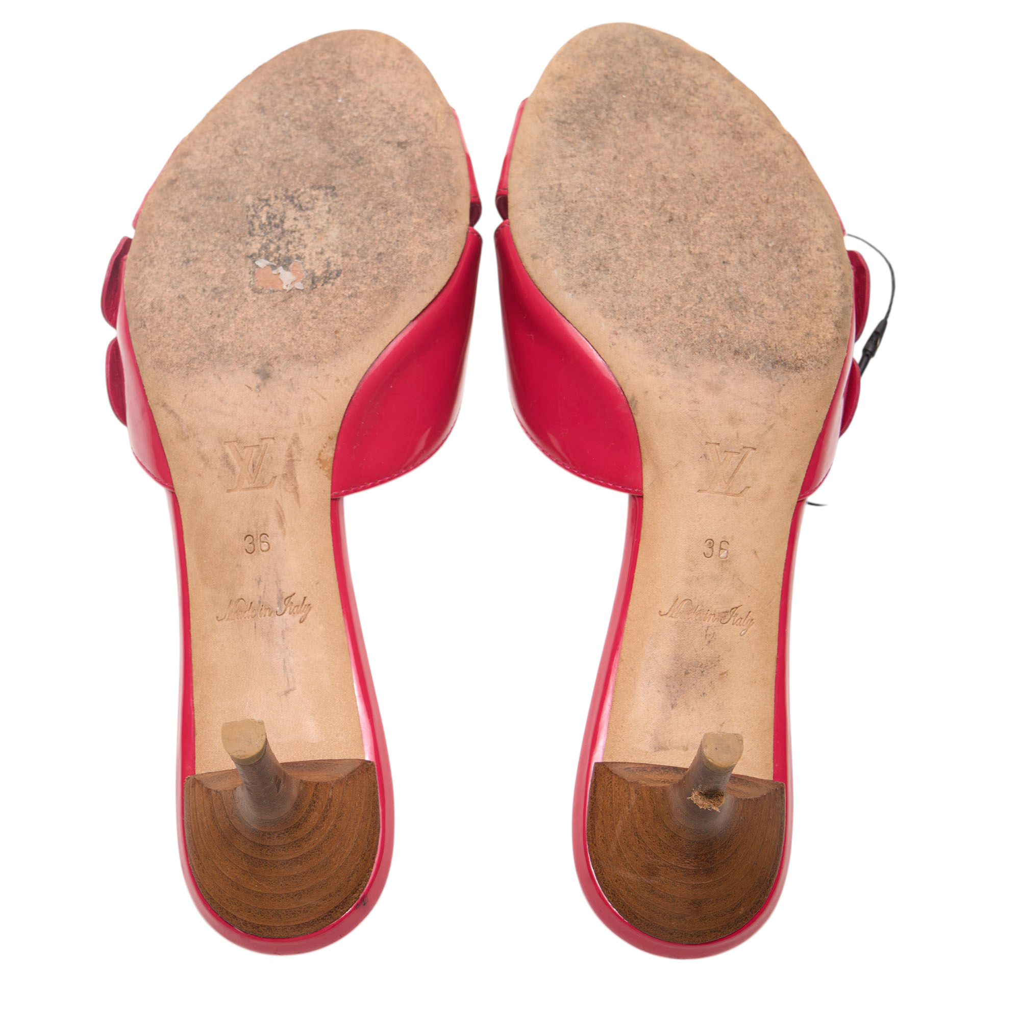 louis vuitton 2000s red heels