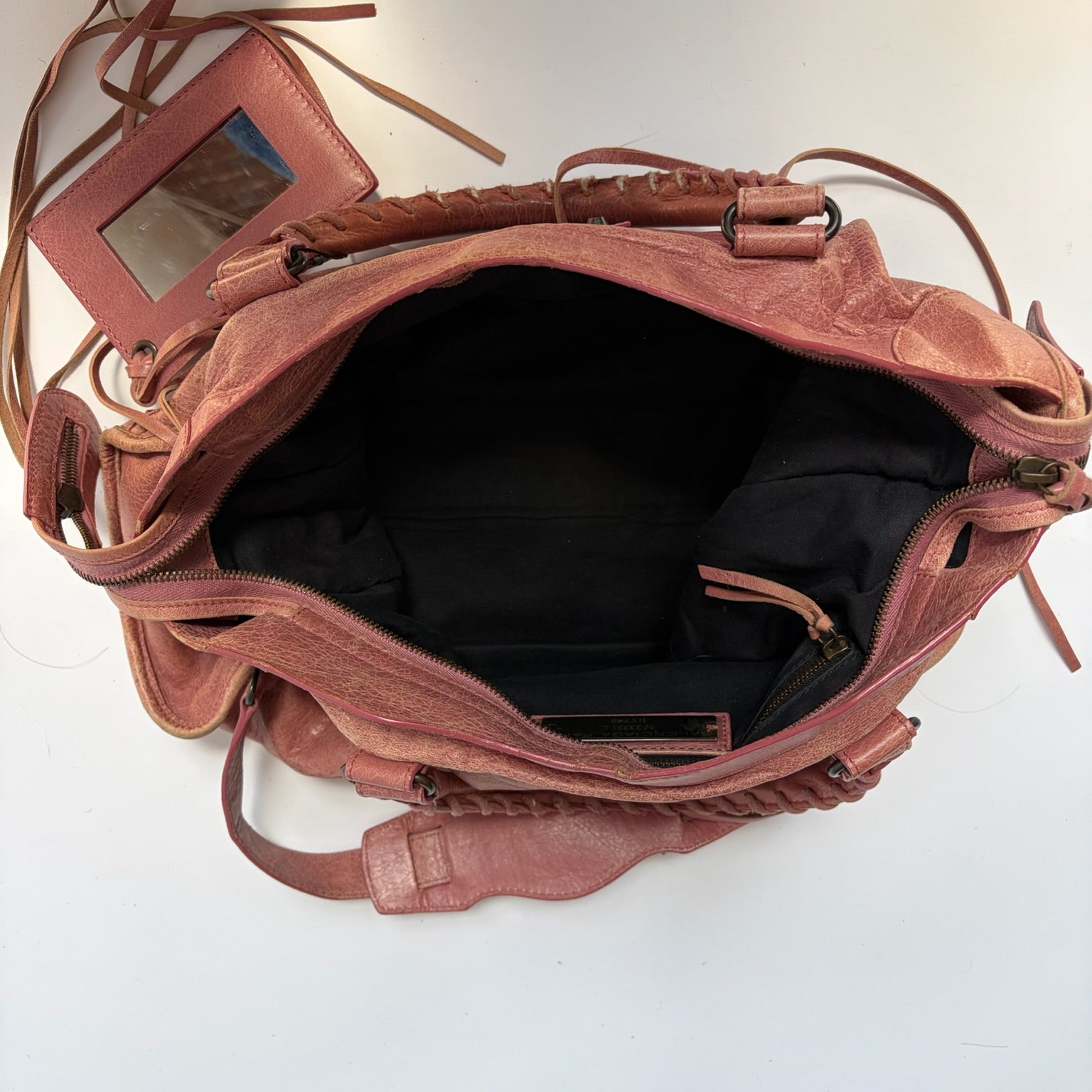 balenciaga 2000s pink city bag