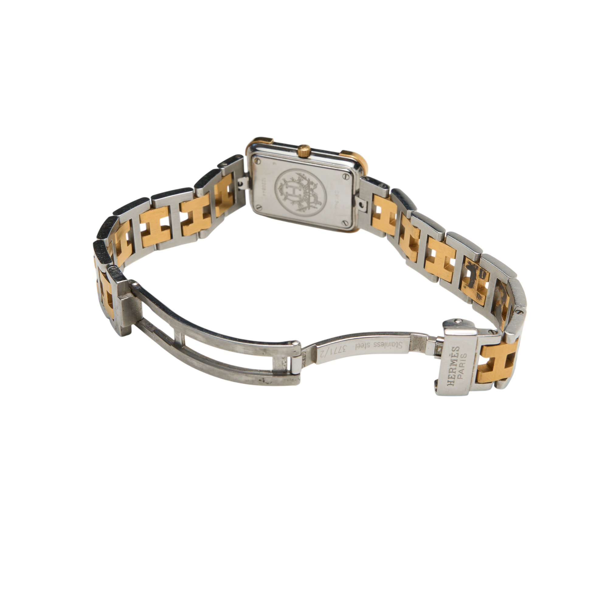 hermès 2000s two tone watch