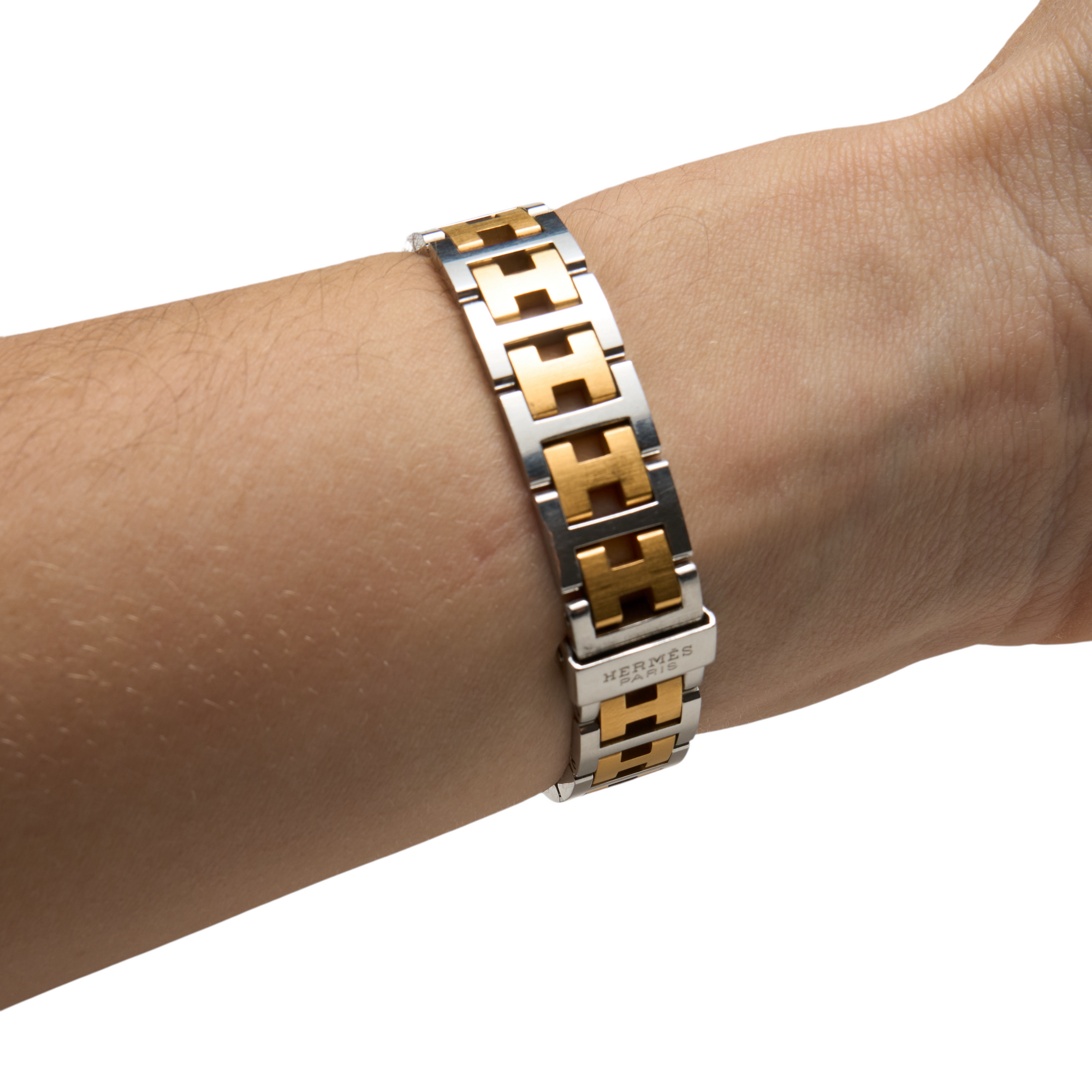 hermès 2000s two tone watch