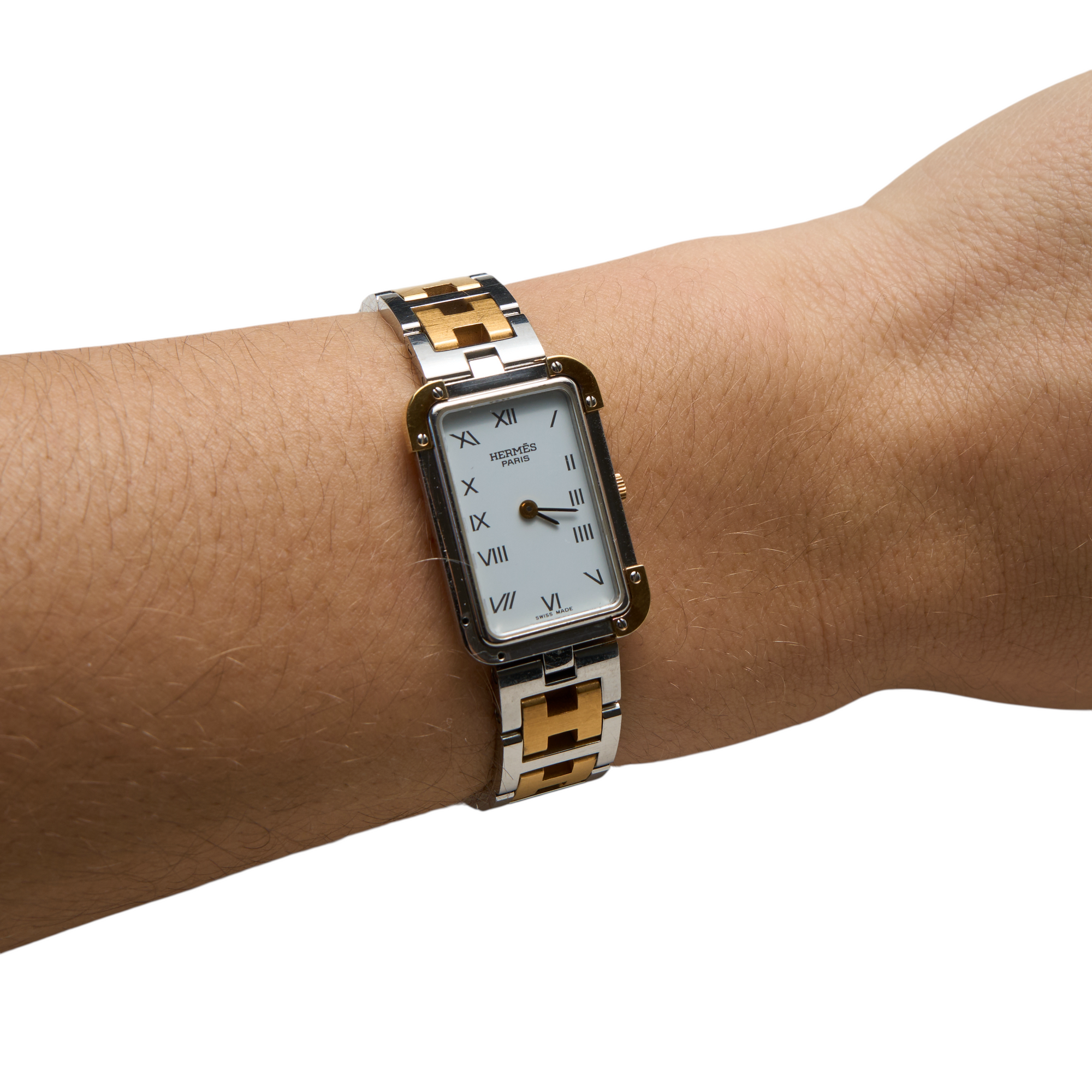 hermès 2000s two tone watch