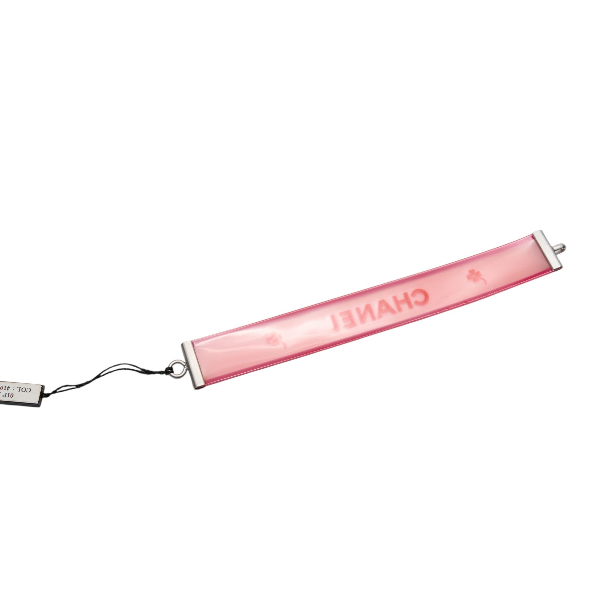 chanel pink and red clear bracelet