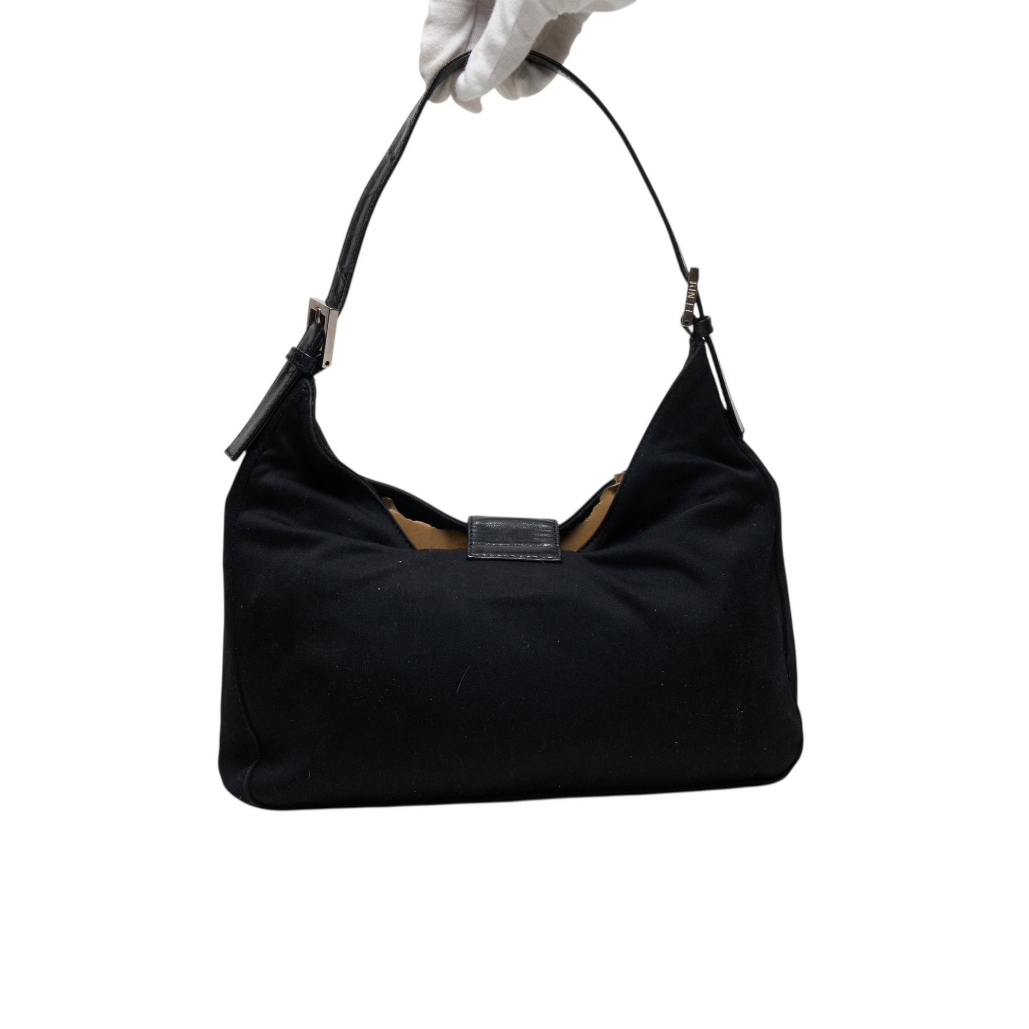fendi 2000s black mamma bucket bag