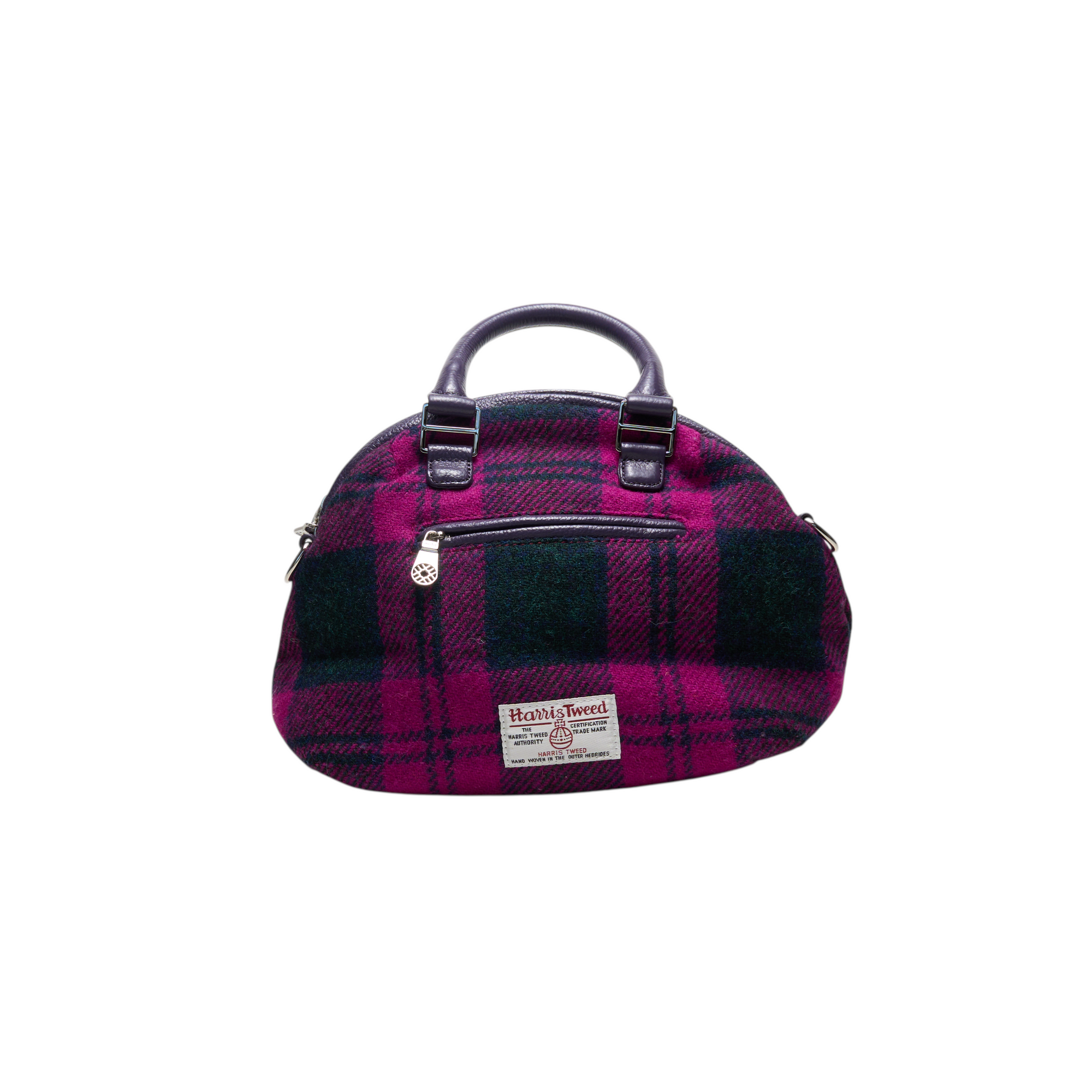 muta purple and pink plaid 8 mini bag