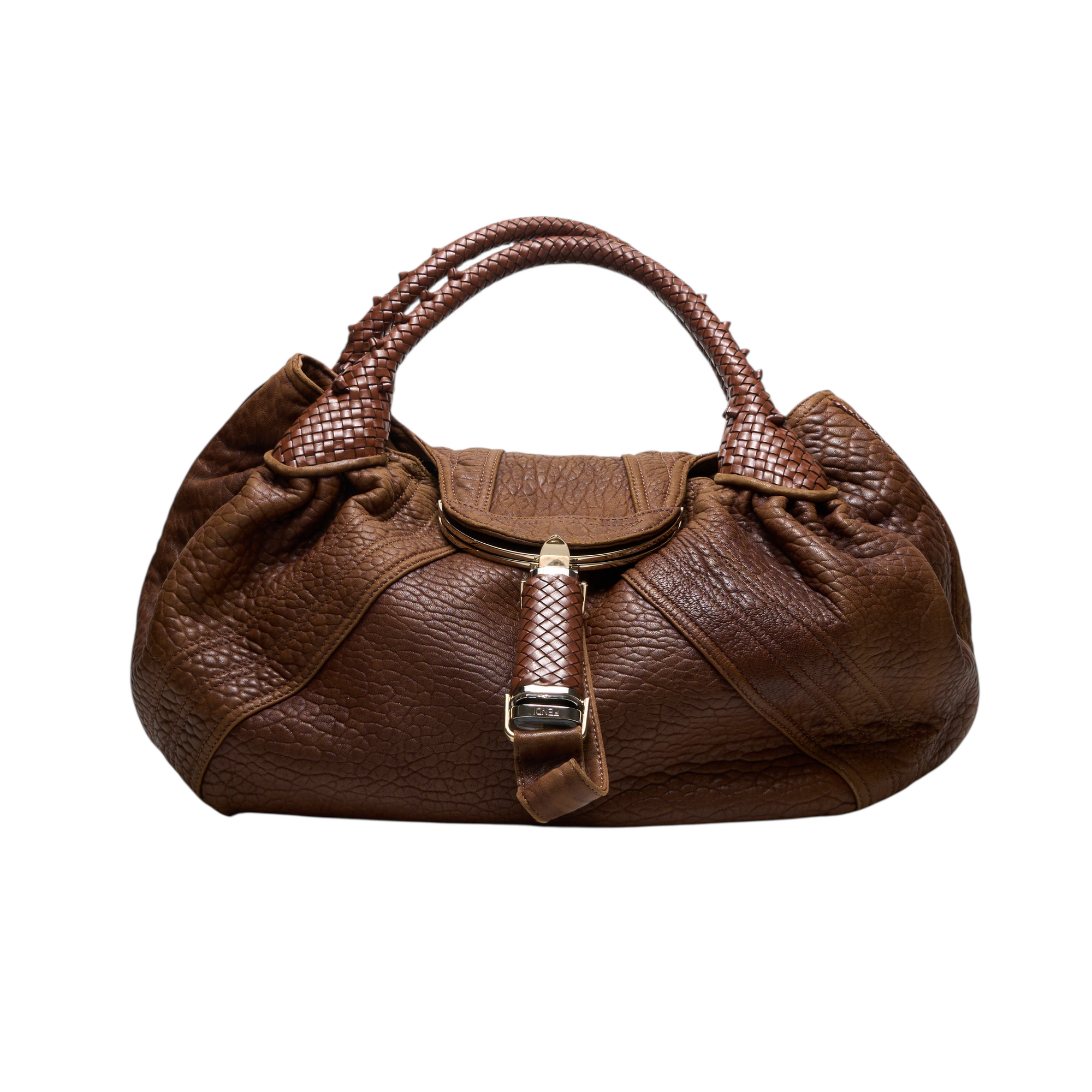 fendi 2000s light brown spy bag