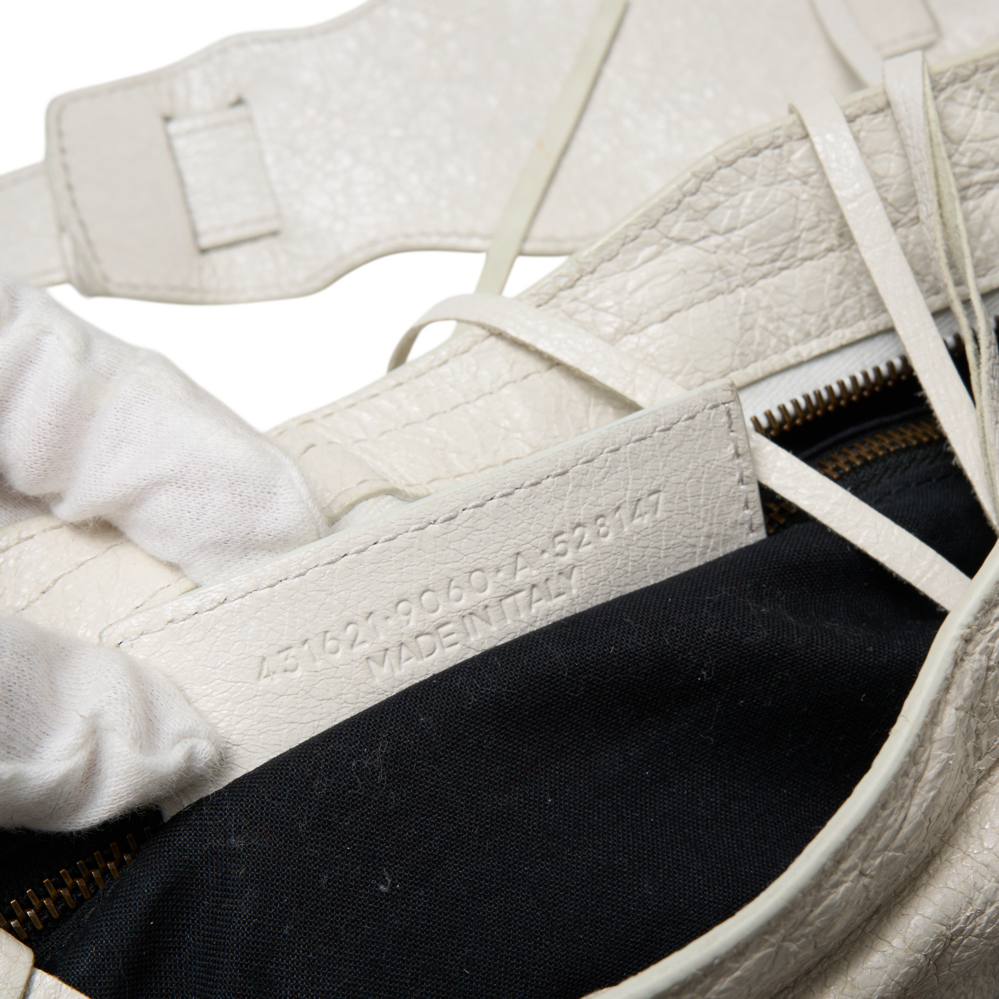 balenciaga 2000s white city bag