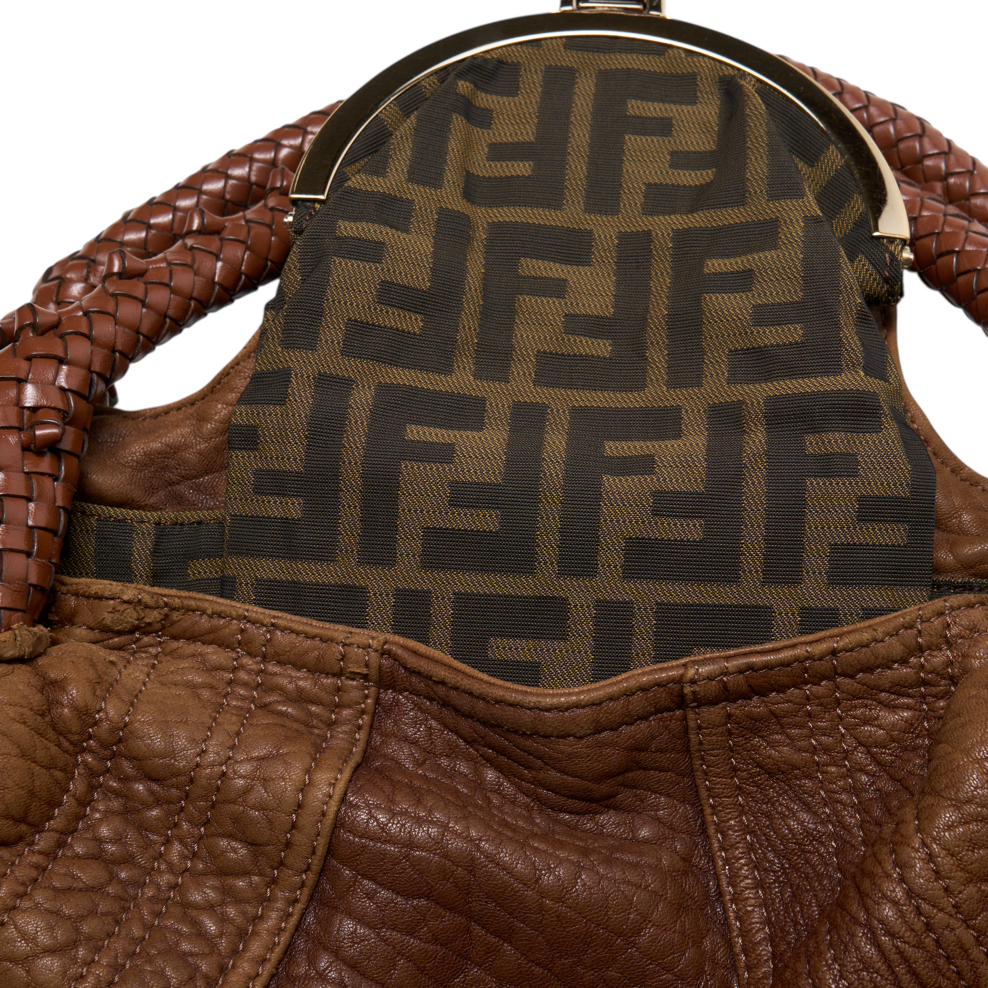 fendi 2000s light brown spy bag