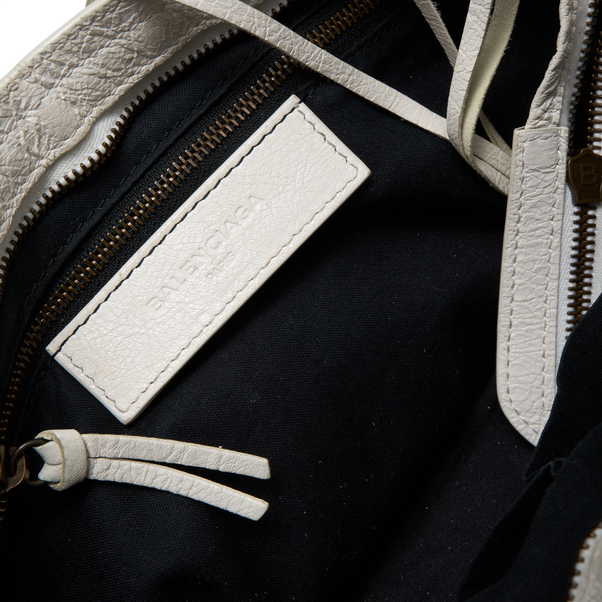 balenciaga 2000s white city bag