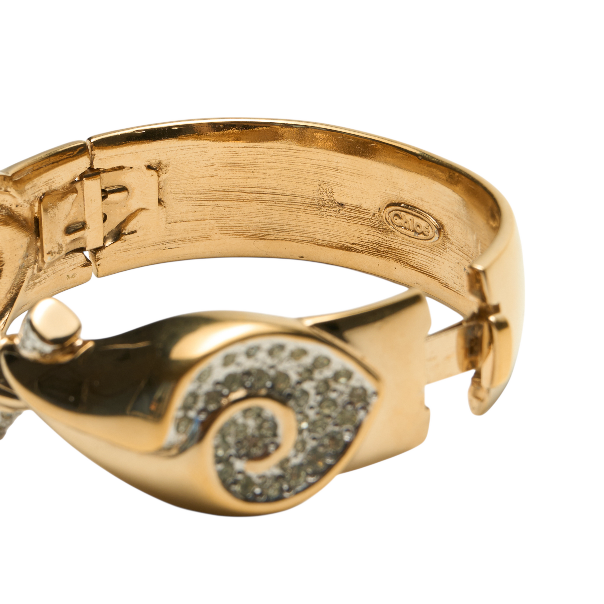 chloé gold cuff bracelet