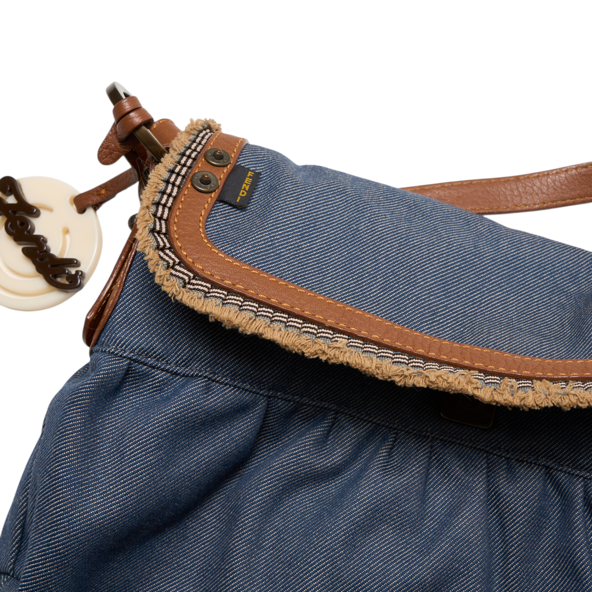 fendi 2000s denim chef bag