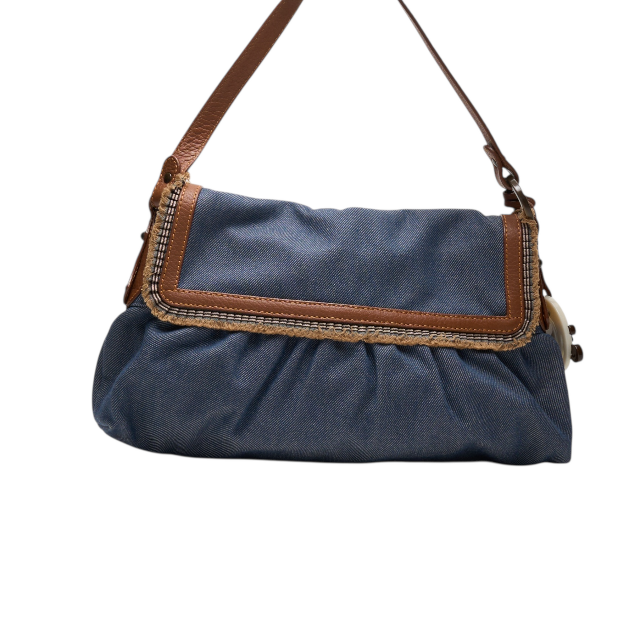 fendi 2000s denim chef bag