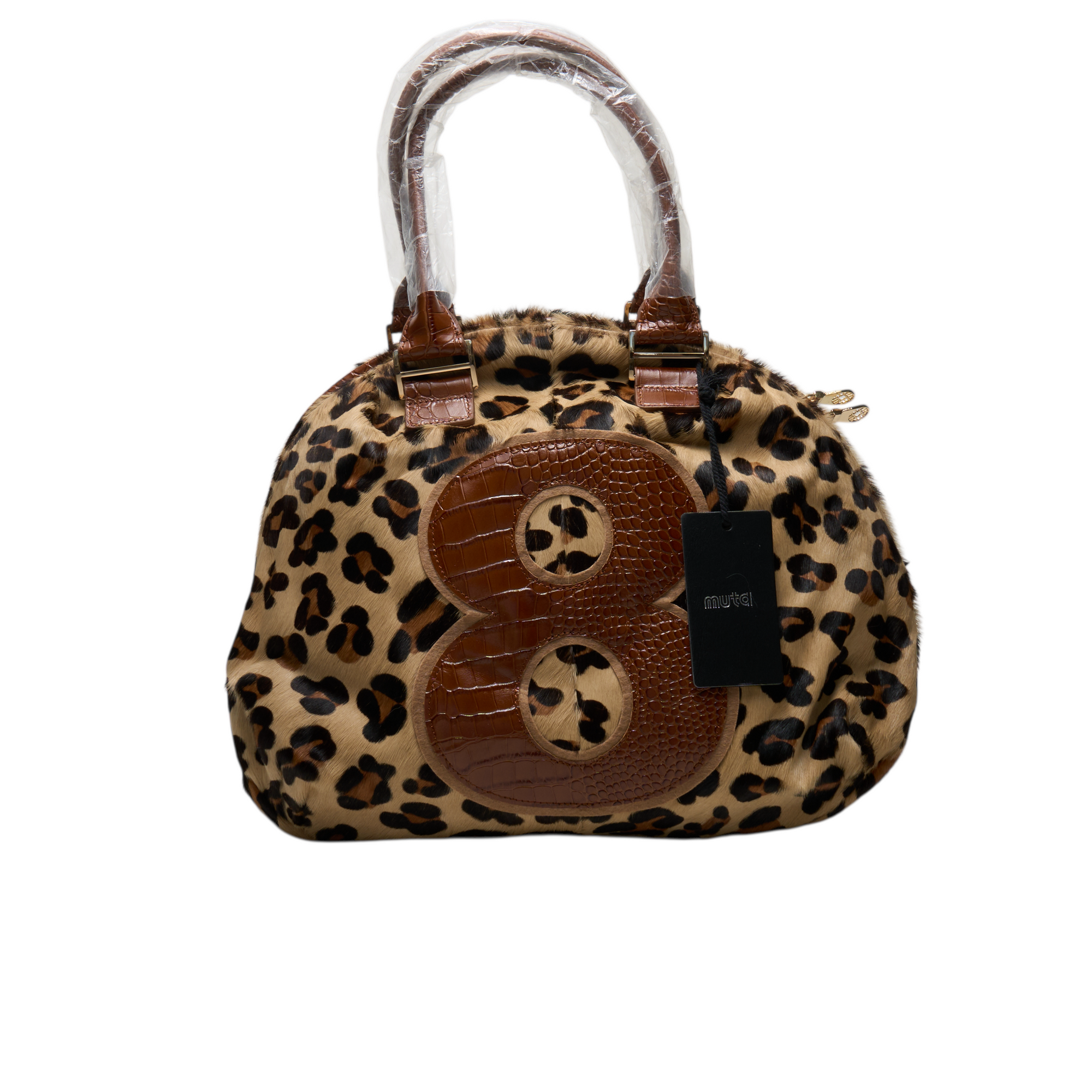 muta leopard pony hair 8 bag